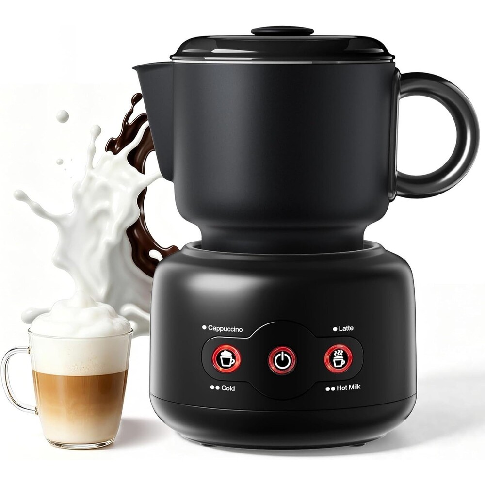 4-in-1 Milk Frother and Steamer, Electric Automatic Milk Warmer